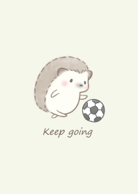 Hedgehog and Soccer -green- 2