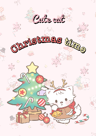 Cute cat with Christmas time!