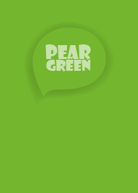 Love Pear Green Button