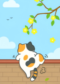 Cat Leaping over the Wall V.3