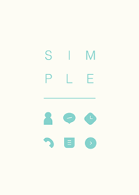 SIMPLE / ivory-green.