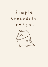 Simple crocodile beige.