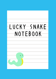 LUCKY SNAKE NOTEBOOK/BLUE/GREEN
