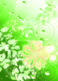 Fortune up Lucky 5Leaf Clover Freshgreen