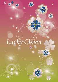Pink : Beautiful lucky clover