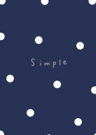 Navy with small polka dots.