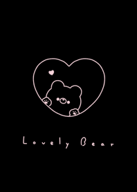 Bear in Heart | black pink.