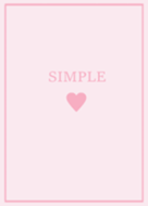 SIMPLE HEART =sugar pink=