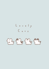 小貓 / light blue beige