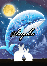 Sayako Beautiful rabbit & whale