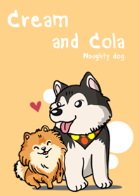 ครีมและโคล่า เจ้าหมาแสนซน