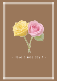 Pink ＆ Yellow Rose Theme -5-