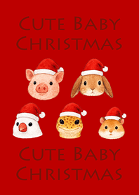 可愛寵物聖誕節-紅色