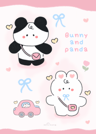 Bunny and panda :) :) :) :)
