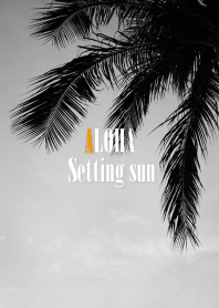 ALOHA Setting sun palm 75