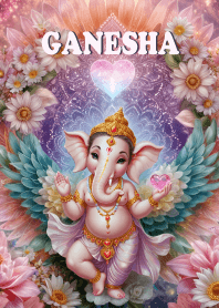 Ganesha, wealth overflowing the sky