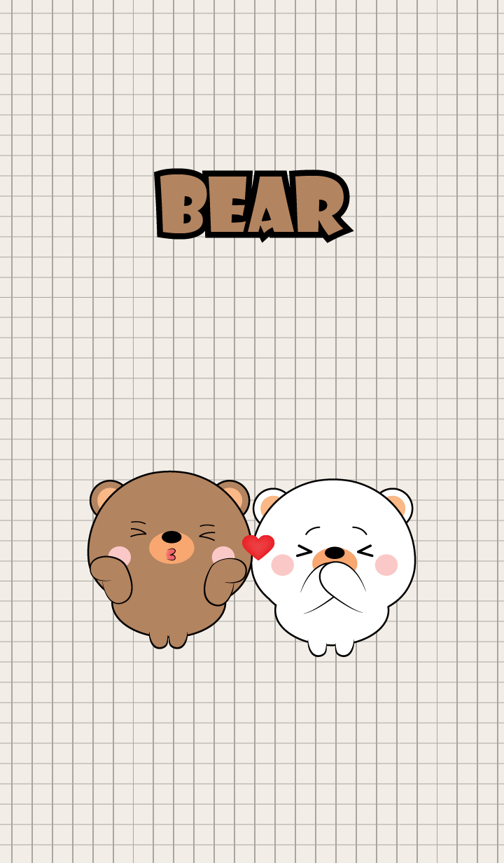 Mini Cute Bear & White Bear Theme (jp)