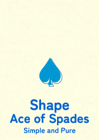 Shape spades  Pale yacht blue