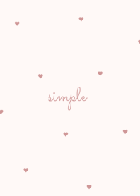 heart & pattern. light beige pink.