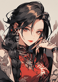 아름다운 클래식 여성-7