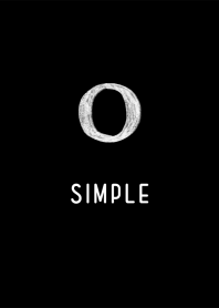 simple initials O dark