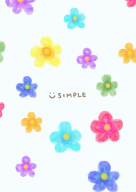 Watercolor POP flowers14 from Japan