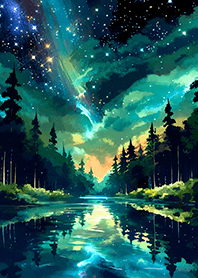 Beautiful starry night view#2040