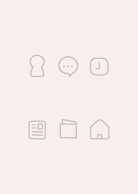Simple dusky ivory