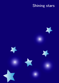 Shining stars in ultramarine color2