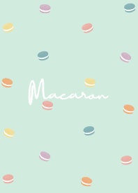 colorful marcaron / mint cream