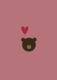 BEAR / SIMPLE /DULL PINK