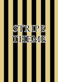 STRIPE THEME-BLACK&OCHER
