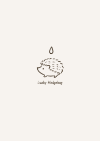 Lucky Hedgehog -beige- tear drop