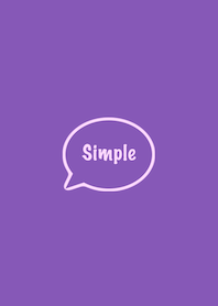 The Simple Speech bubble Purple No.1-01