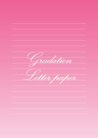 Gradation Letter paper - Pink -