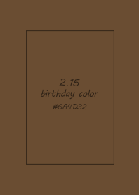 birthday color - February 15