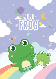 Frog Sky Rainbow Violet