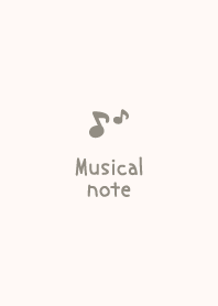 音符 [米色] 簡單