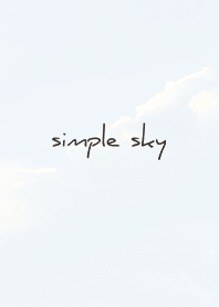 White Black : simple sky