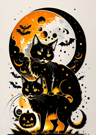 halloween cat 22A40e