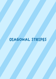 Diagonal Stripes - Blue Jean