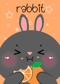 Black Rabbit Love Orange