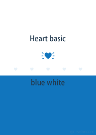 Heart basic blue white