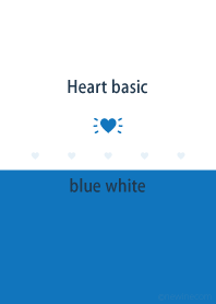 Heart basic ブルー ホワイト