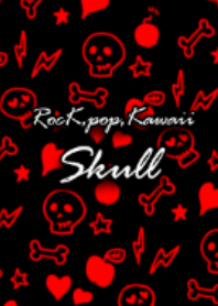 Rock,pop,kawaii skull