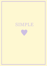 SIMPLE HEART (purpleyellow)