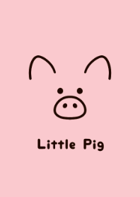 간단하고 귀여운 돼지 테마.