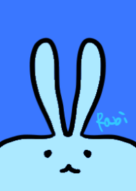 Cute Blue Rabbit