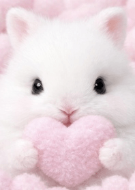 Pink Heart Bunny