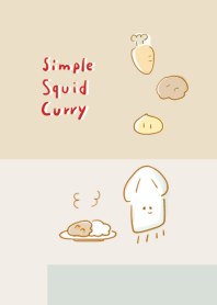 simple squid curry beige.